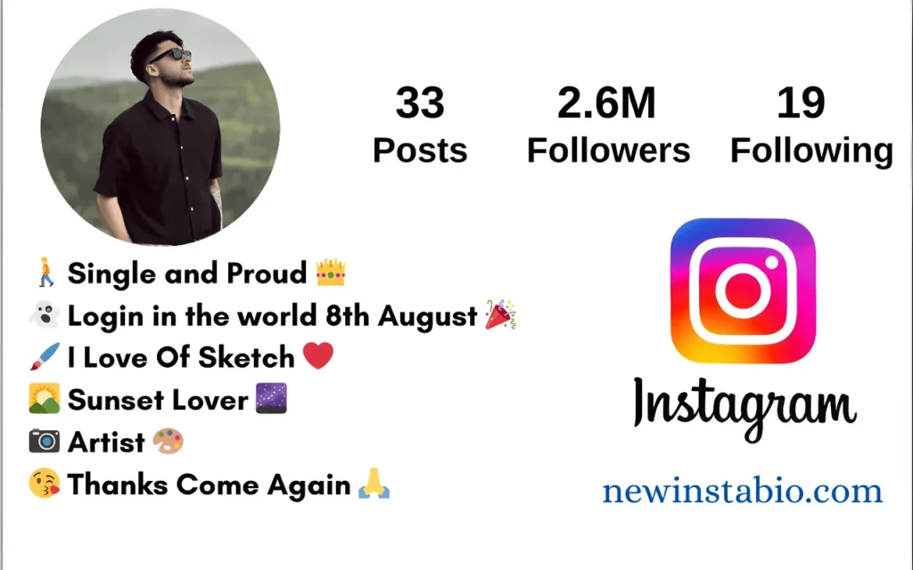 instagram bio for boys stylish font