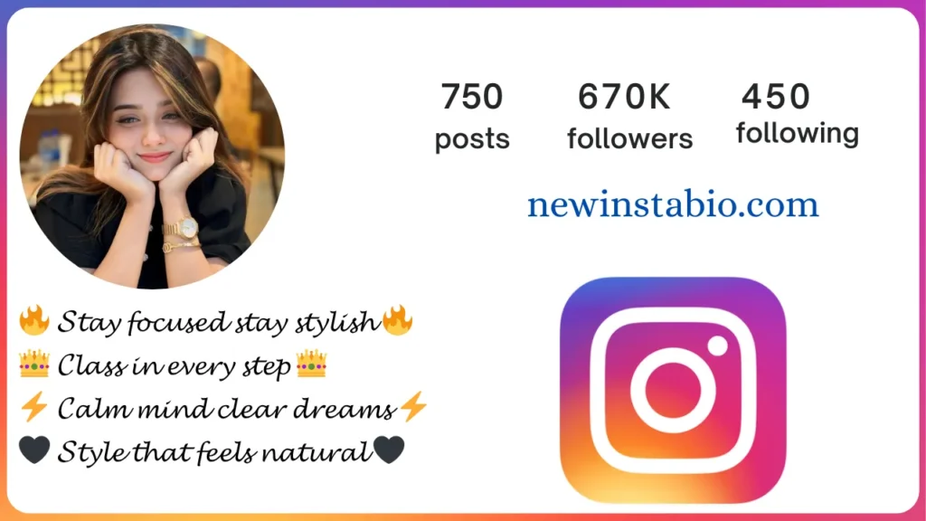 Bio for Instagram for Girl in Stylish Font