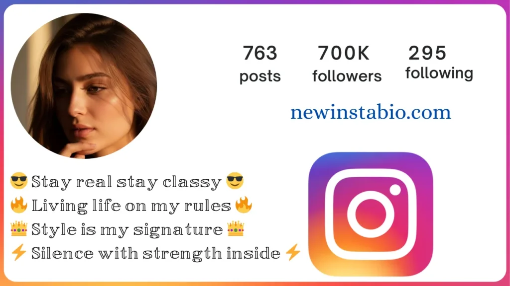 Bio for Instagram for Girl in Stylish Font