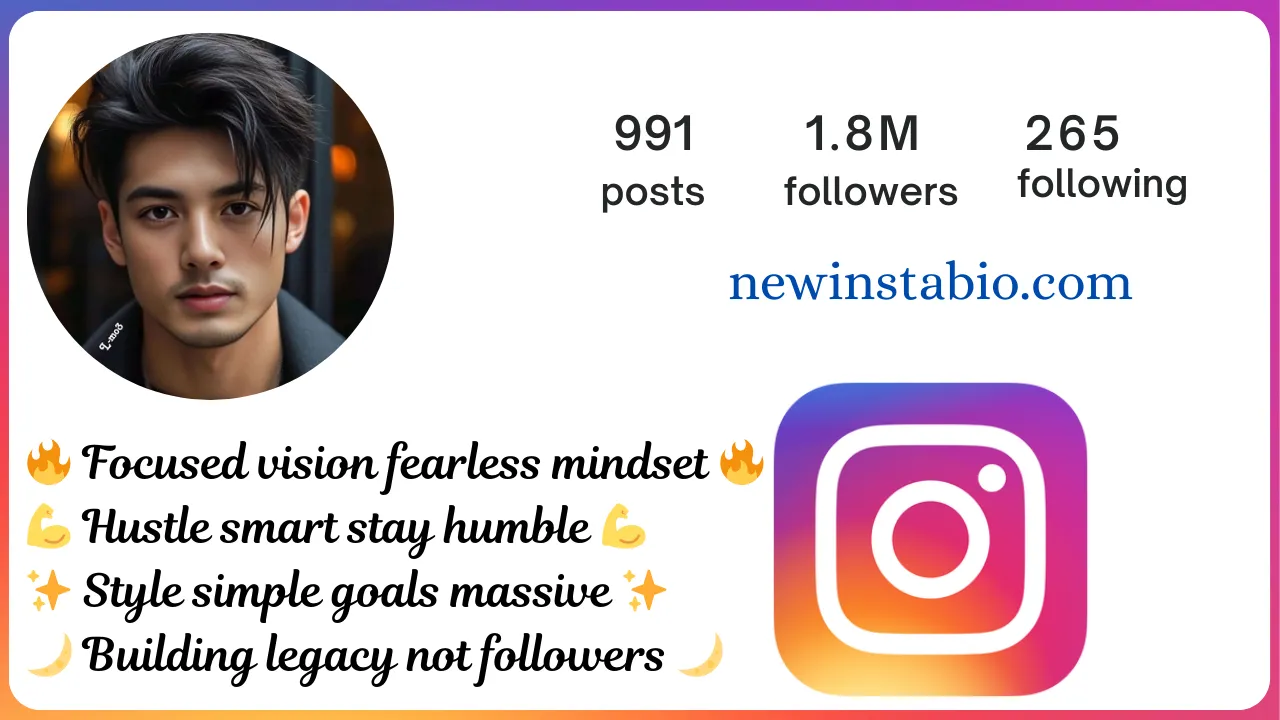 instagram bio font style for boy