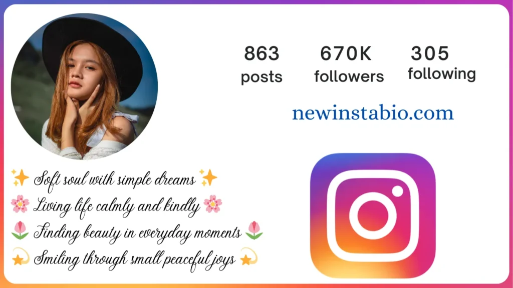 instagram bio for girls simple