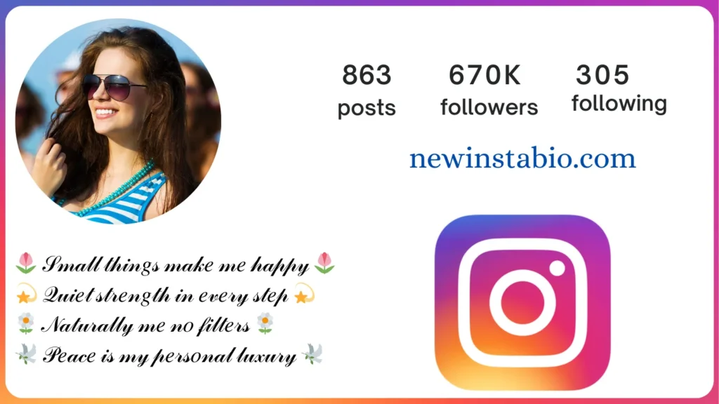 instagram bio for girls simple