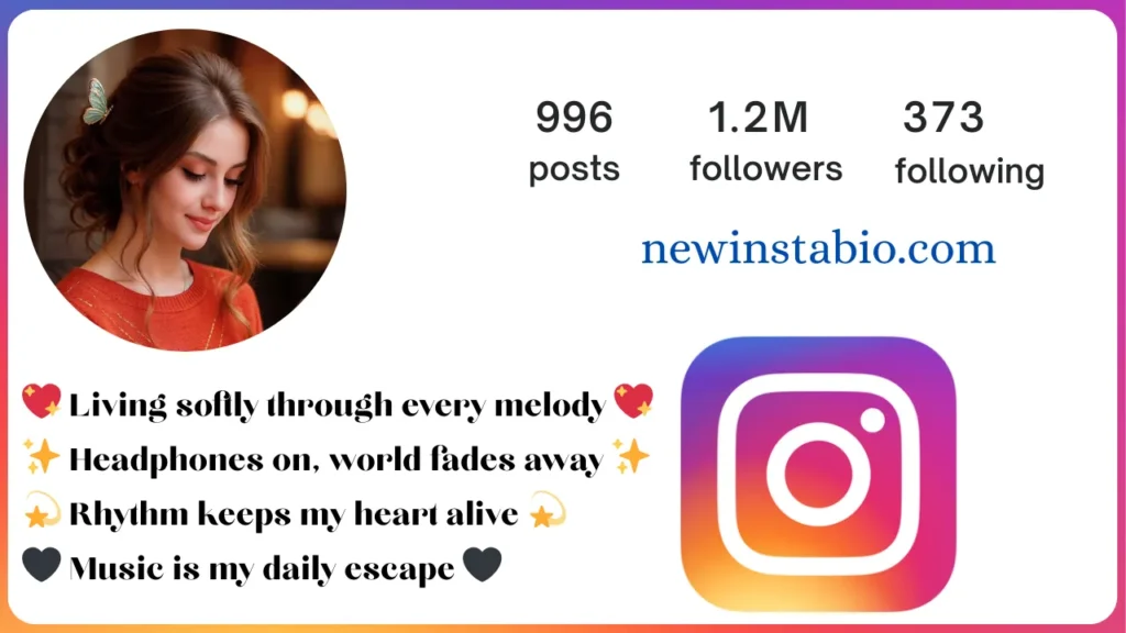 music lover bio for instagram