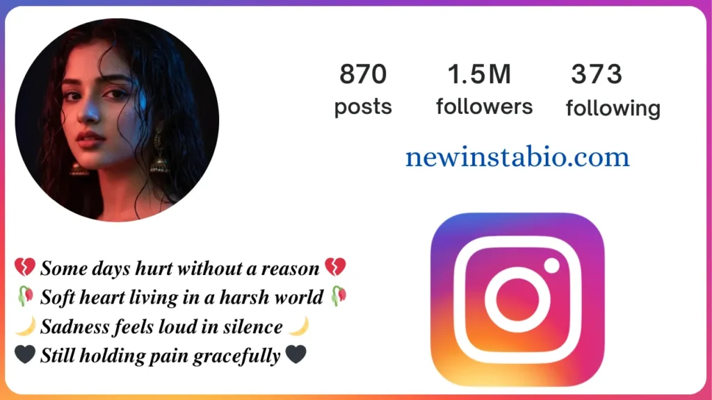 sad bio for instagram