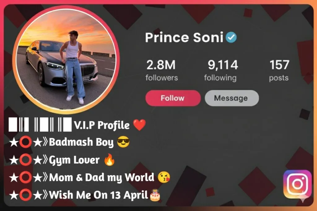 instagram bio for boys