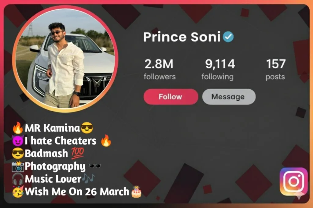 instagram bio for boys