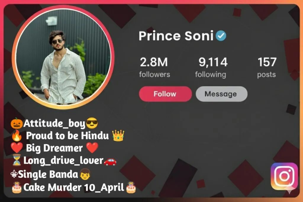 instagram bio for boys